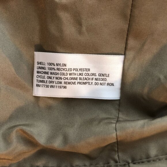 Universal Thread Water Resistant Beige Hooded Womens Rain Jacket XS - Picture 6 of 7